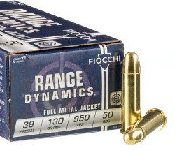 Fiocchi .38 Spl 130gr FMJ 50rds