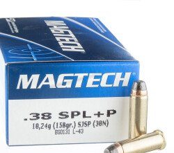 Magtech .38 Spl 158gr SJSP +P 1000rds