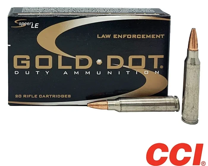 CCI Speer Gold Dot .223 Rem 62gr. SP (20rds & 500rds)