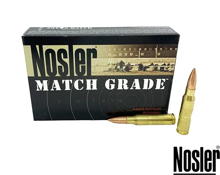Nosler Match Grade .308 Win 168gr. HPBT (20rds & 200rds)