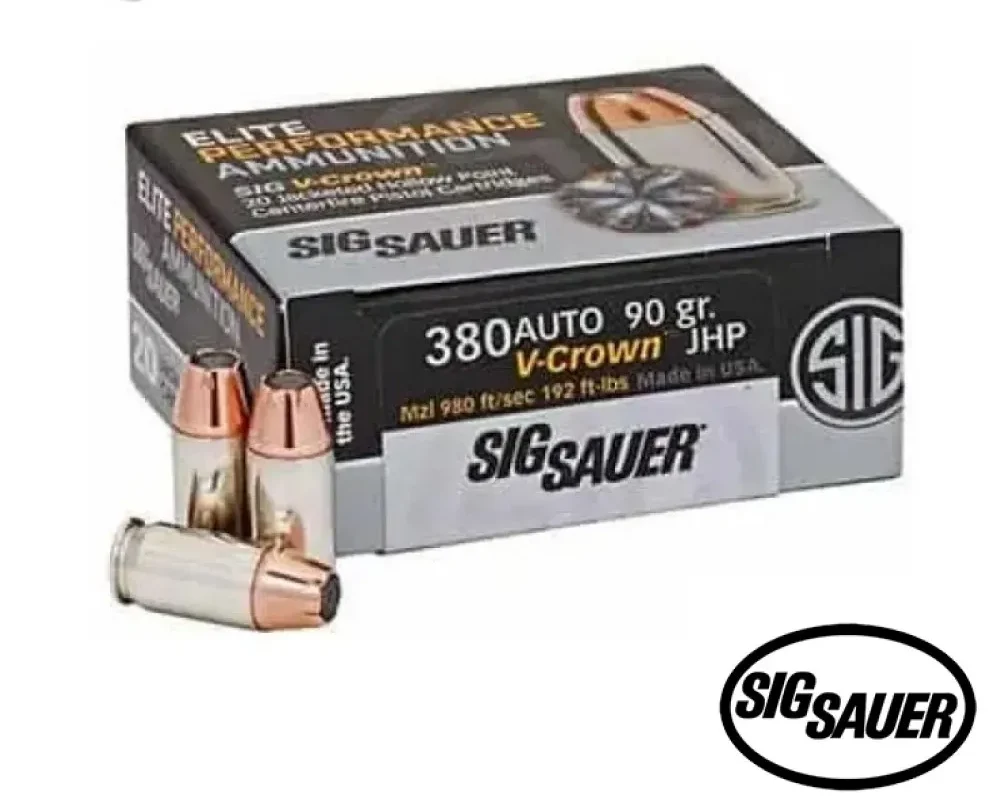 Sig Sauer Elite V-Crown .380 ACP 90gr. JHP 20rds