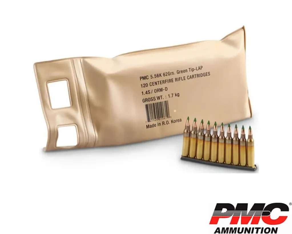 PMC X-Tac 5.56 NATO 62gr. LAP Green-Tip 120rds Battle Pack