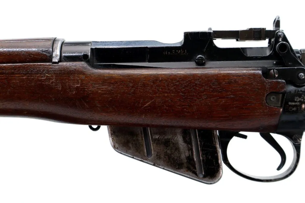 Lee-Enfield #5 Mk1 Jungle Carbine BSA production .303 British 19″ Wood Very Good Condition - Image 8